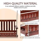 Wooden Porch Swing Heavy Duty 800lb Weight Capacity Swing Bench W hanging Chains
