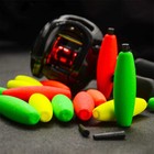 50pcs Fishing Peg Float Foam Cigar Slip Bobbers Catfish Fishing Corks Crappie