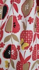 Vintage Handmade Apron Red fruit Design  2 Pockets  Cotton   See Measurements  