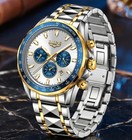 Luxury Men s Watch Waterproof Quartz Date Luminous Chronograph Wristwatch Boxed