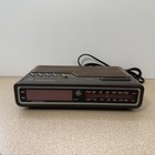 Ge Radio Am fm Digital Clock Woodgrain Model 7-4612a Vintage 1980s Tested Works