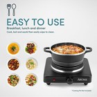 Aroma   6  Electric Single Burner Die-cast Hot Plate  Black