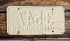 1970 Missouri License Plate 3-547 3547  reserved Number Era Plate 