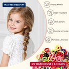 1425pcs Baby Hair Ties  No Damage Elastic Rubber Bands  Multicolor