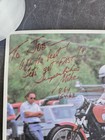 Rare Vintage Signed Poster Superbike Mike Keyte Kawasaki Motorcycle Daredevil
