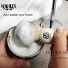  Badger Hair Shaving Brush- Shave Brush For Wet Shave Using Shaving Cream   Soap