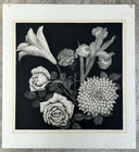 1970 Ryohei Tanaka Signed Etching And Aquatint Print - Flowers