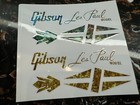 1sets Gibson Les Paul Model Guitar Neck Headstock Vinly Uv Raised Sticker Decals