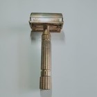 Gillette 1940 s Aristocrat Fat Handle Gold De Safety Razor No Date Code