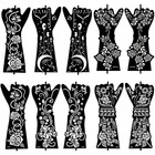 10 Sheets Henna Tattoo Stencil Kit - Temporary Tattoo Stencils For Hands And    
