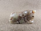 Ancient Chinese Hetian Jade Manual Sculpture Hand-carved Tiger Statue