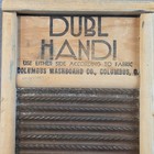 Vintage Columbus Washboard Co Dubl Handi 18  Wood   Metal Travel Washboard Cabin