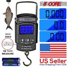 5 Core Portable Fish Scale Handheld Electronic Digital Hanging Weight 110lb 50kg