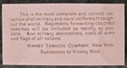 1886 Kinney N224  613  Series-a  Belgium Coat Of Arms  near Mint 