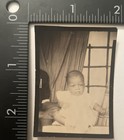Vintage Original Photograph Photo Booth Baby In White Black Americana