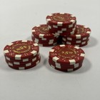 Lot Of 24 Desert Palace Casino Las Vegas Nevada  5 Casino Chip Poker Gambling Bj