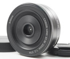 mint     Canon Ef-m 22mm F 2 Stm Lens For Eos M Black   Free Lens Hood