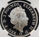 1oz Silver 2019 Britannia Ngc Pf-70 Ultra cameo  Brown Label 