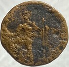 27bc-14ad Fortuna Neptune Coin Roman Province Baetica Carteia Augustus Scarce