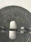 Vintage Griswold 6    Stove Pipe Damper Reversible Steel Spindle Erie Pa Cast Iron