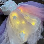 New   Pottery Barn Kids Light-up Unicorn Tutu Halloween Costume Size 2t