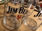  2  12 Oz Jim Beam Ny Mets Glasses  New  Perfect- Handsome-classy-collectible 