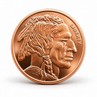 1 Oz  Golden State Mint Buffalo Indian  999 Fine Bullion Copper Coin