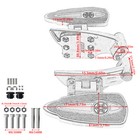 Pair Rear Floorboard For Indian Chief Chieftain Springfield Passenger Footboards