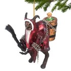 Glass Krampus Christmas Ornament Horror Spooky German Santa Halloween Tree Decor