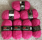 Lot 7 Skeins Lanarte Lana Special Superwash Fingering Sock Weight Wool Yarn Pink