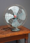 Vtg General Electric Ge Vortalex Fan Industrial 16  Blades Art Deco Oscillating