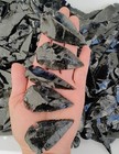 40 Handmade Large Black Obsidian Arrowheads Spear Points 2 Inch