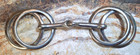 Unbranded Stainless Steel Double Loose  Ring Snaffle Bit Size 5 