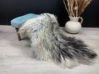 Icelandic Sheepskin Curly Rug Pelt Genuine Seat Cover Throw Home Decor Natural