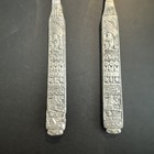 2 Rare Jam Spoon Hardanger Konge Tinn Pewter Norway Viking Norwegian Silverware
