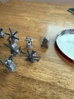 Vintage Pewter Windmill And Well Thimble 15 Piece  Set