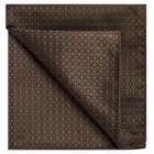  Solid Pocket Square Wedding Handkerchief   1 Gift Box Truffle Brown