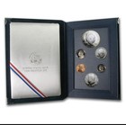 1990 United States Proof Prestige Set 90  Silver Dollar 6 Coin Lot W  Coa