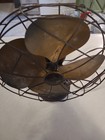 Vintage Emerson Electric 6250-h Oscillating Desk Fan W  10    Brass Blades Project