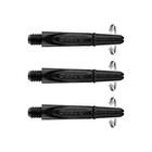 Short Black Carbon 360 Spinning Dart Shafts  1 Set Of 3