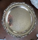 Victorian Style Vintage Silver-plated Ornate Serving Tray