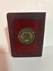 Vintage The First National Bank Of Highland  Book Shaped Coin Bank Maroon