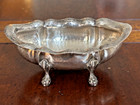 Battuto A Mano 800 Silver Hand Hammered Footed Candy Nut Dish