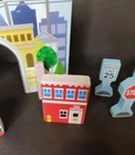 Melissa And Doug Take-along Town Kids Portable Play Imagination Wooden Toy Set