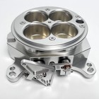 Silver Billet Aluminum Throttle Body Replace For 1200 Cfm 4 Barrel 4150