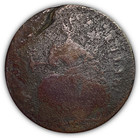 1787 Connecticut Copper Penny Draped Bust Left Very Good Vg Coin  Details  18895