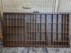 Antique Hamilton Printer s Tray Letterpress Type Case Display Shadow Box 32 x17 