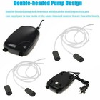 2 Air Bubble Disk Stone Aerator Aquarium Fish Tank Hydroponic Oxygen Tube