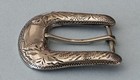 Vtg Rare Ricardo Old Western American Sterling Silver 1    Fit Ranger Belt Buckle
