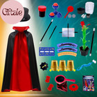 Kids Magic Kit With Magician Costume  Hat  Wand